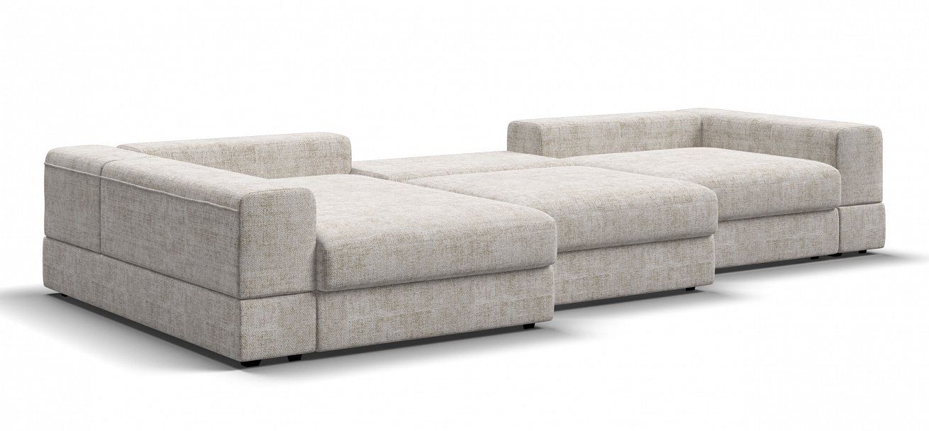 Угловой диван-кровать Босс Модуль ХЛ Шенилл Смарт кварц