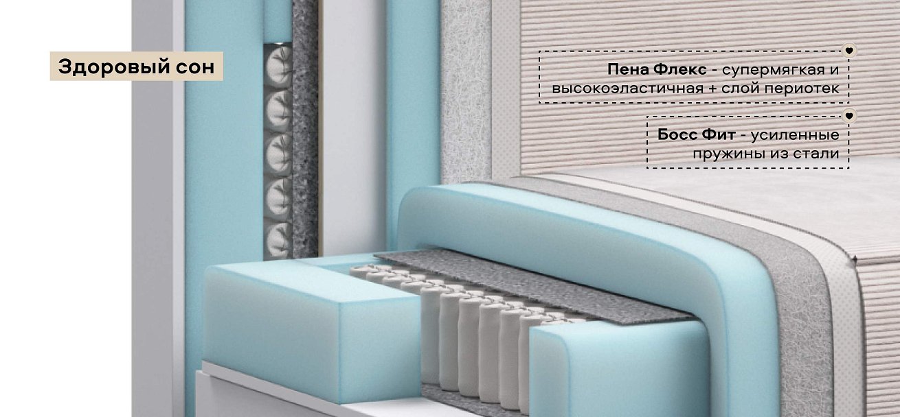 П-образный диван Босс Софт Модуль Вельвет Корд бежевый