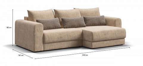 Модульный угловой диван Ричмонд Модуль велюр Роял шампань 1