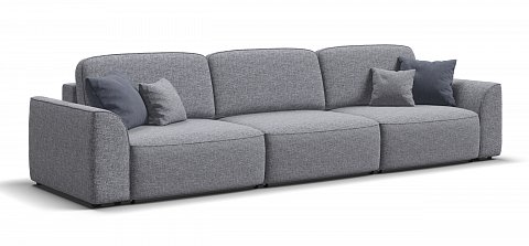 Диван Кинг Макс Рогожка Венто серый