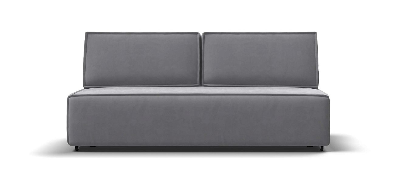 Диван Норд мини велюр Монолит сталь