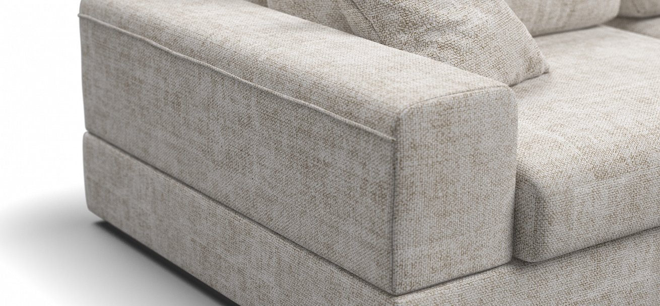 Угловой диван-кровать Босс Модуль ХЛ Шенилл Смарт кварц