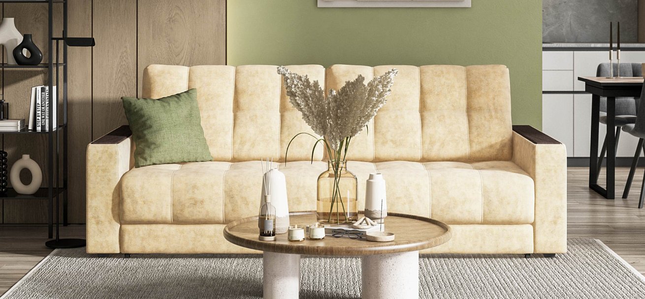 Диван Босс велюр Роял шампань