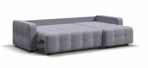 Угловой диван Денди Рогожка Мальмо платина 3