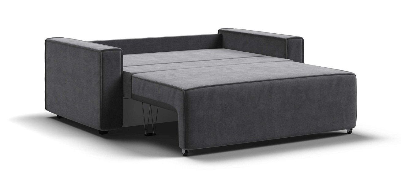 Диван Норд двухместный велюр Монолит серый