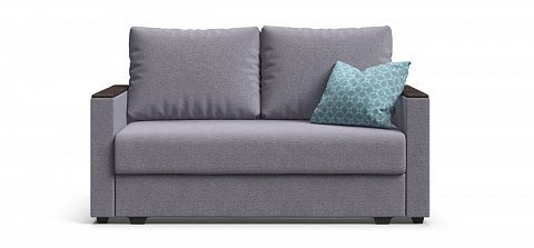 Диван Атланта двухместный Рогожка Мальмо платина 1