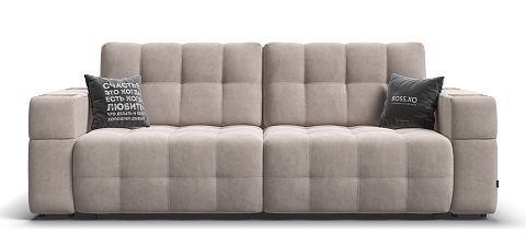 Диван Босс ХО велюр Монолит латте / Снежная Сонома 1