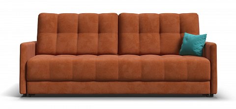Диван Босс Лофт велюр Алькантара оранж 1