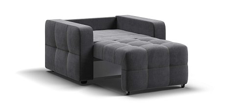 Денди кресло-кровать велюр Монолит серый 3