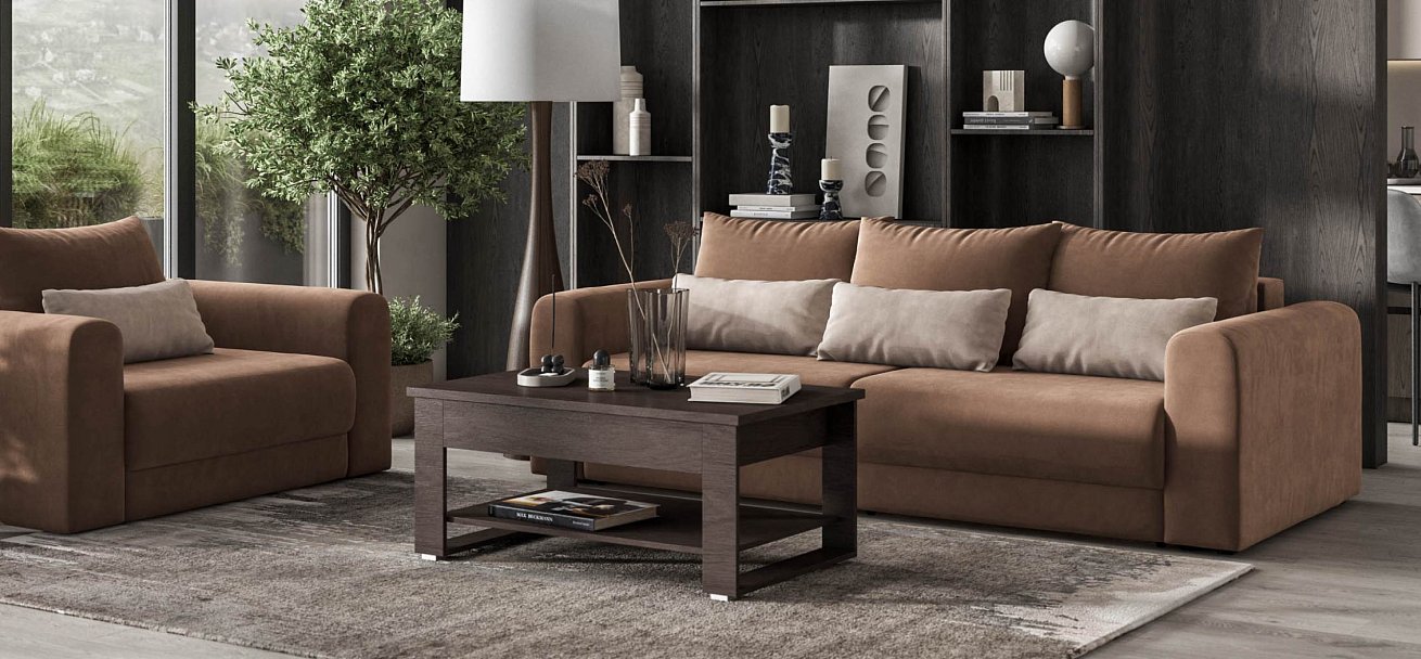 Модульный диван Ричмонд Модуль велюр Монолит мокко