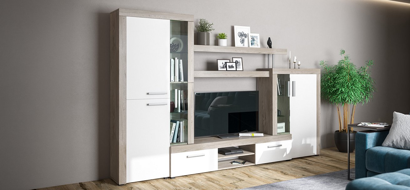 Стенка Монтана Сонома, Белый снег