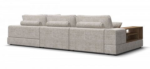 П-образный диван-кровать Босс Модуль Шенилл Смарт кварц 3