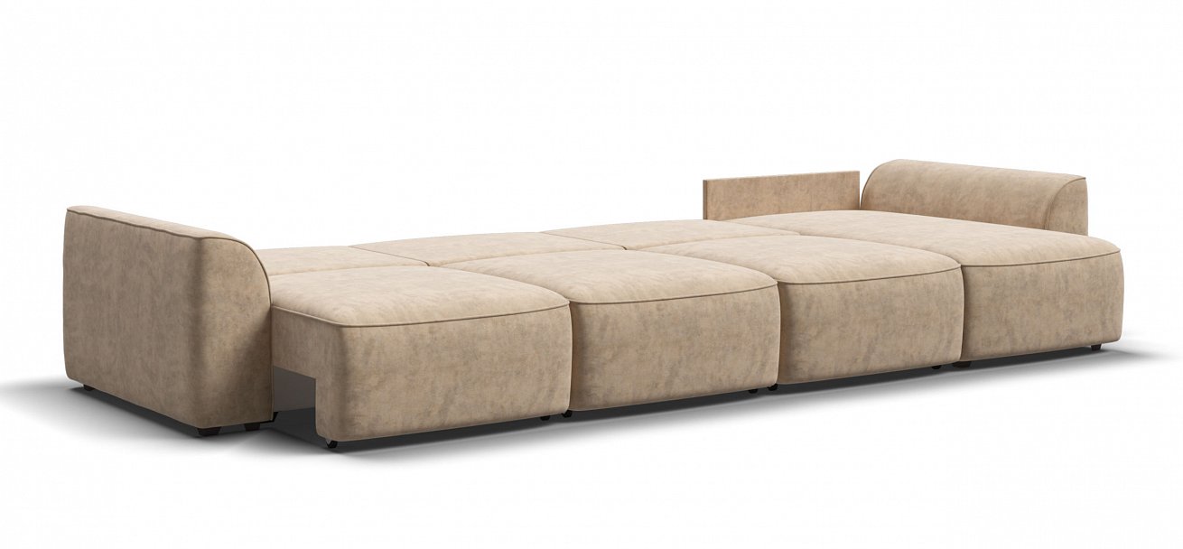 Угловой диван Кинг Модуль Макс велюр Роял шампань