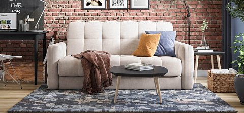 Диван Босс Слип 160 велюр Монолит латте 2