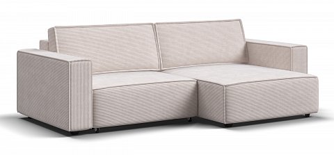 Угловой диван Босс Софт Модуль Вельвет Корд бежевый 1