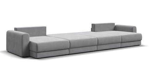 Модульный п-образный диван Ричмонд Модуль велюр Монолит сталь 3