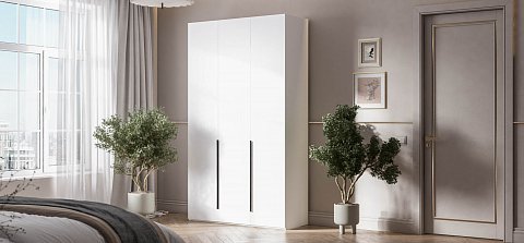 Босс Стандарт 135*236 шкаф распашной 3Д+ящики Белый 2