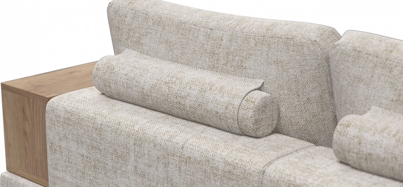 Угловой диван-кровать Босс Модуль ХЛ Шенилл Смарт кварц