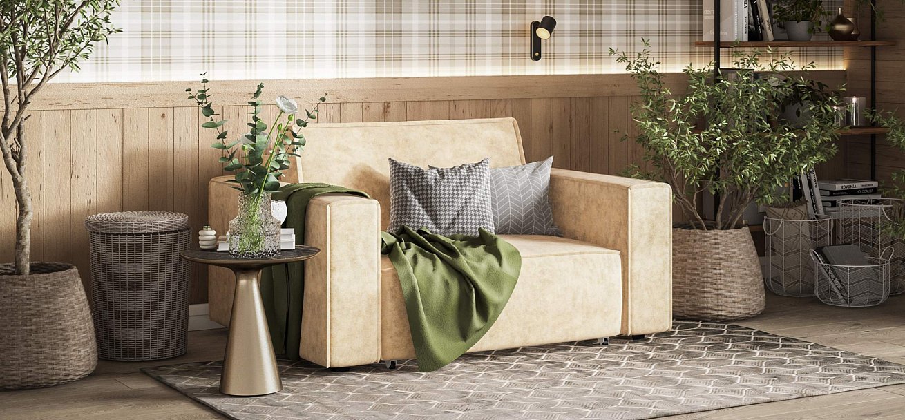 Кресло Босс Софт Модуль велюр Роял шампань