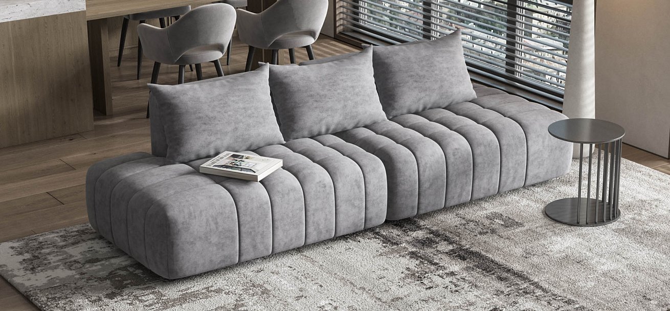 Диван Босс Твин прямой Велюр Роял агат