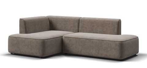 Угловой диван левый Кинг Твин велюр Роял тауп 3