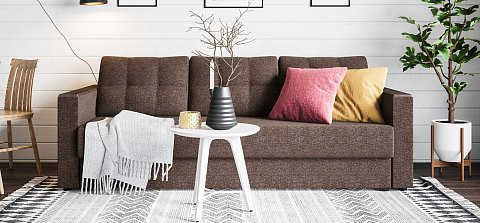 Диван Атланта Рогожка Мальмо шоколад 2