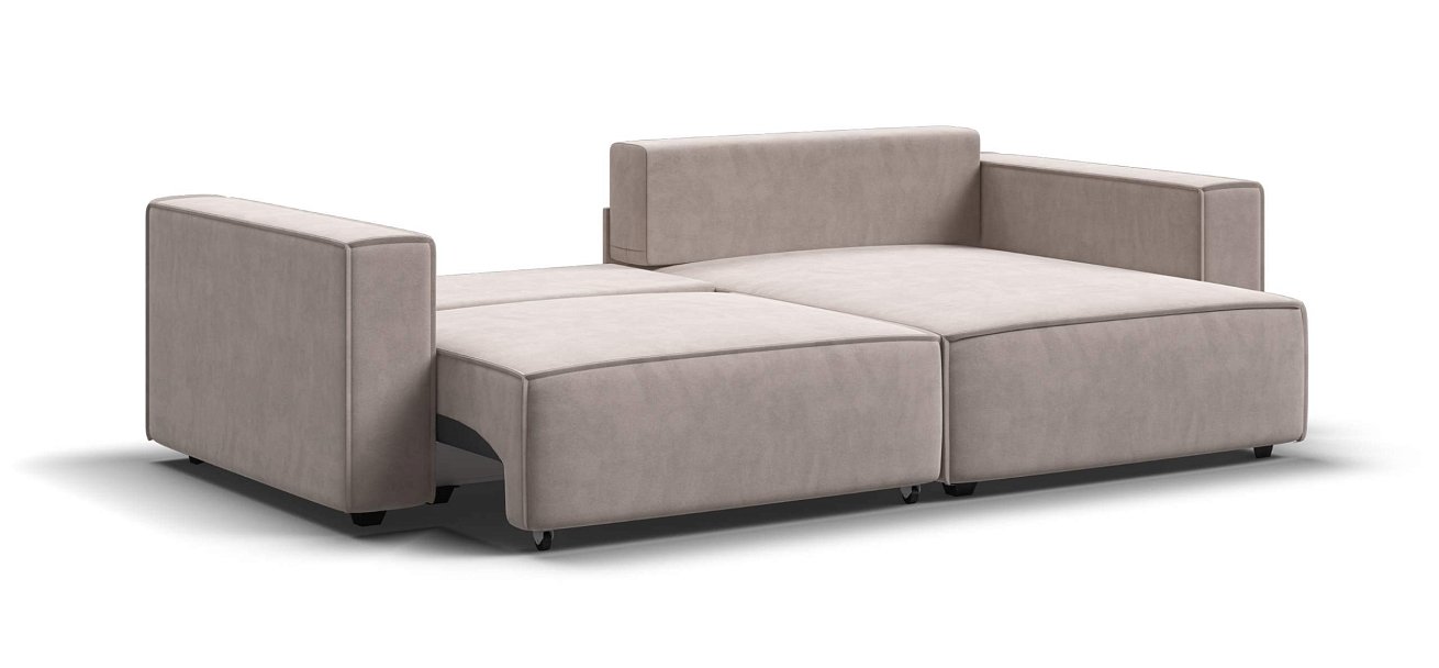 Угловой диван Босс Софт Модуль велюр Монолит латте