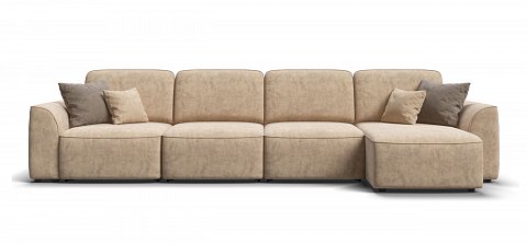 Угловой диван Кинг Модуль Макс велюр Роял шампань 2