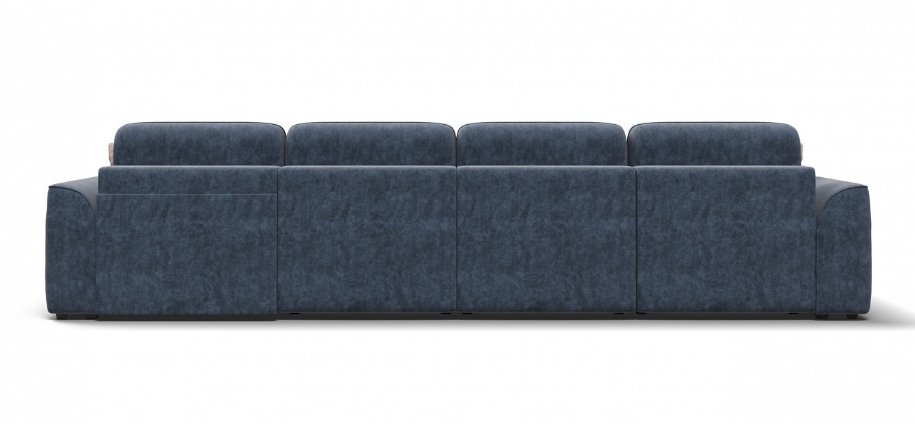 Угловой диван Кинг Модуль Макс велюр Роял синий