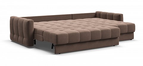 Угловой диван Босс Слип 160 велюр Монолит мокко 3