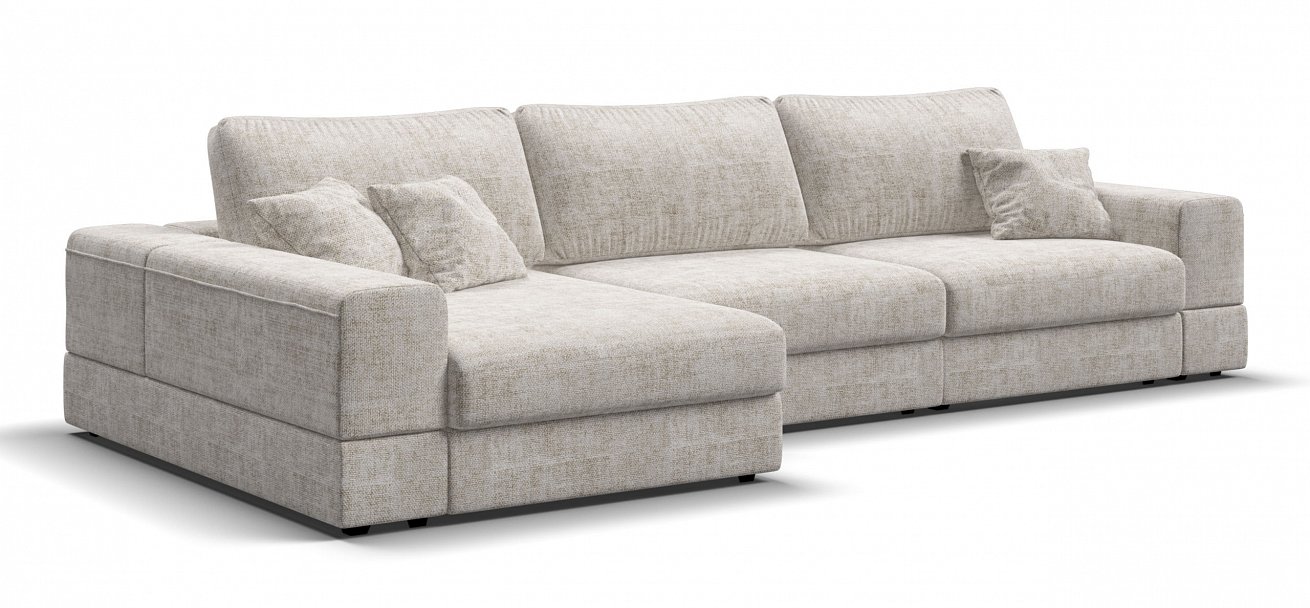 Угловой диван-кровать Босс Модуль ХЛ Шенилл Смарт кварц