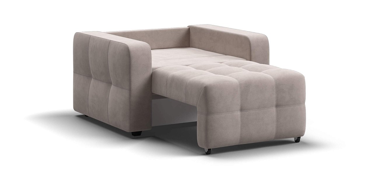 Денди кресло-кровать велюр Монолит латте