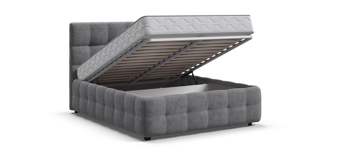 Босс Кровать+ПМ 140*200 велюр Роял агат