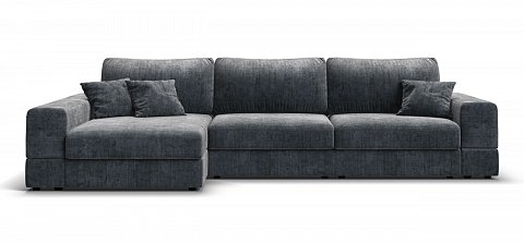 Угловой диван-кровать Босс Модуль ХЛ Шенилл Глосс карбон 2