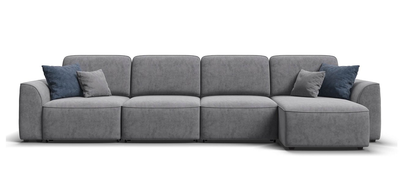 Угловой диван Кинг Модуль Макс велюр Роял агат