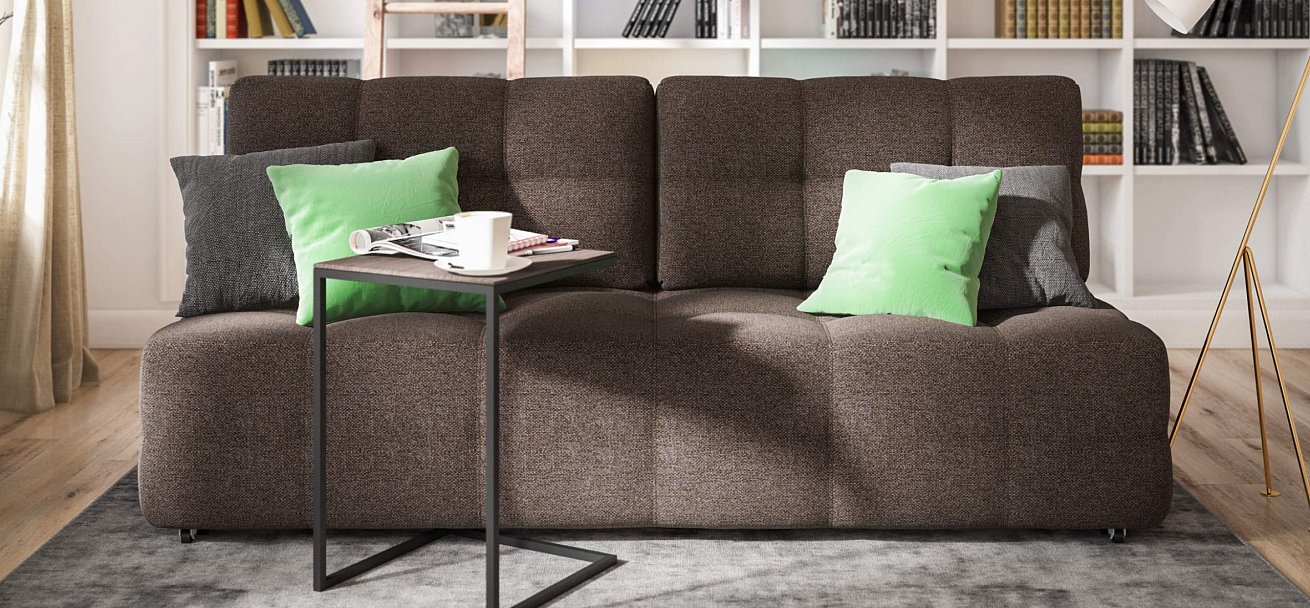 Диван Денди Мини Рогожка Мальмо шоколад