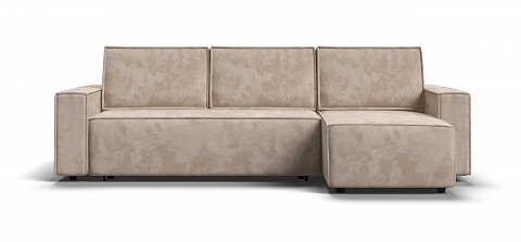 Угловой диван Норд велюр Алькантара пепел 1