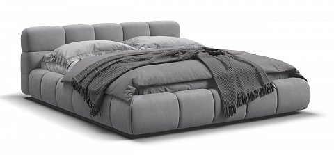 Босс Дрим Кровать+ПМ 160*200 велюр Монолит сталь 1