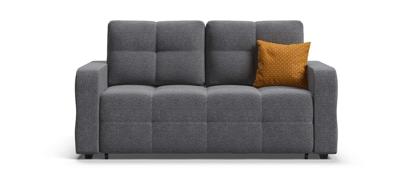 Диван Денди двухместный Рогожка Мальмо серый