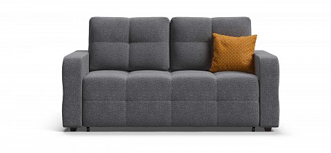 Диван Денди двухместный Рогожка Мальмо серый 1