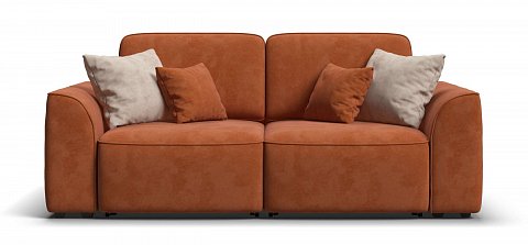 Диван Кинг Модуль велюр Алькантара оранж 2