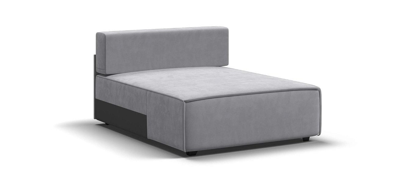 Босс Софт Модуль оттоманка велюр Монолит сталь