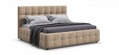 Босс Кровать+ПМ 180*200 велюр Роял шампань 1