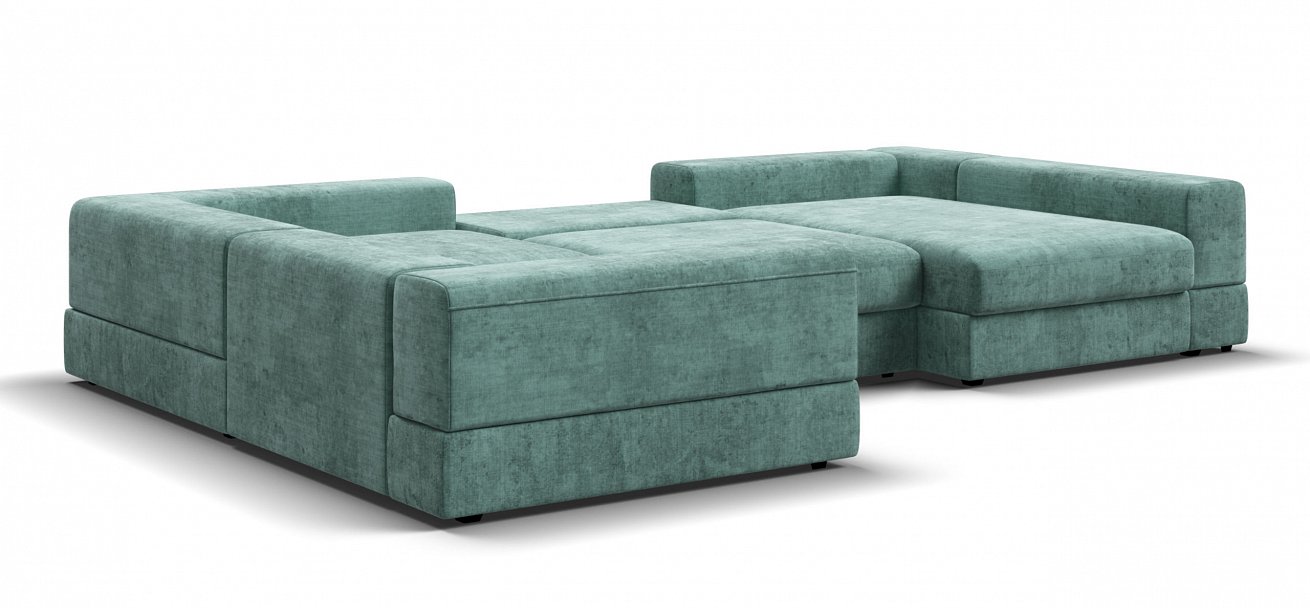 П-образный диван-кровать Босс Модуль Шенилл Глосс минт