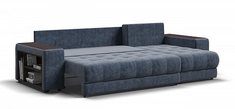 Угловой диван Босс ХЛ велюр Роял синий 3