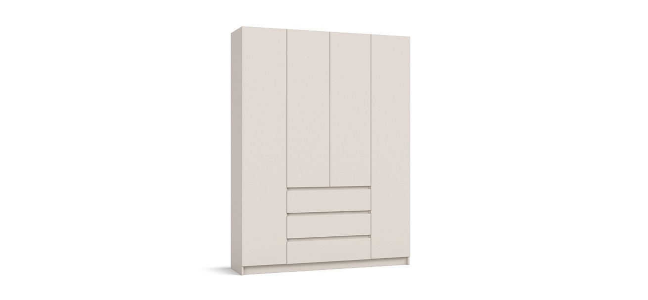 Идея 160 шкаф распашной 4Д+ящики Кашемир