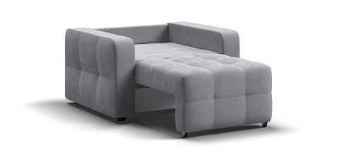 Денди кресло-кровать велюр Монолит сталь 3