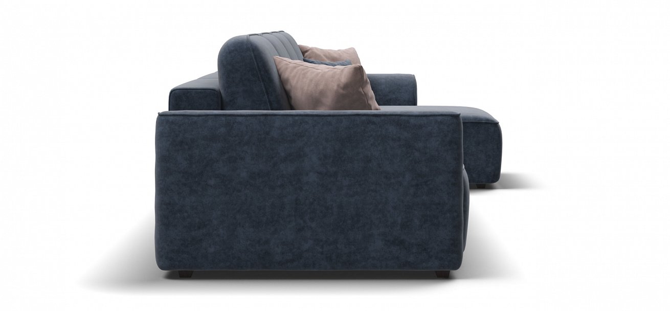 Угловой диван Кинг Модуль Макс велюр Роял синий