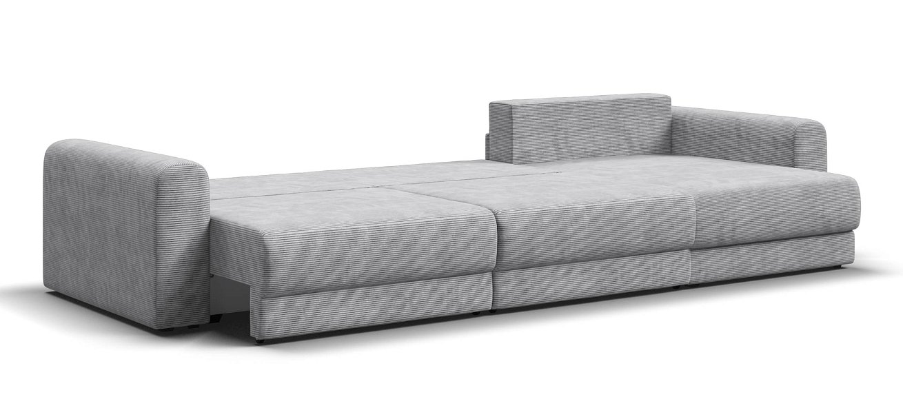 Модульный угловой диван Ричмонд Модуль Макс Вельвет Корд серый