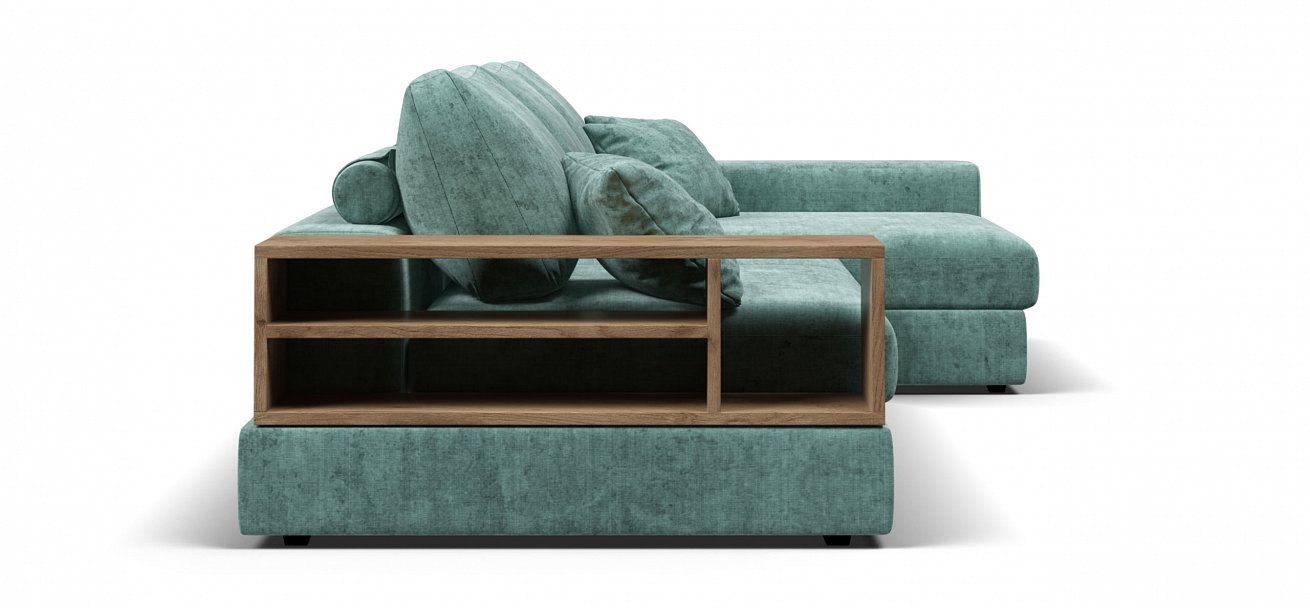 Угловой диван-кровать Босс Модуль ХЛ Шенилл Глосс минт